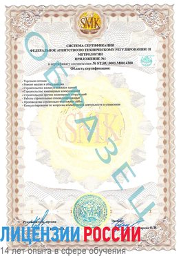 Образец сертификата соответствия (приложение) Еманжелинск Сертификат OHSAS 18001